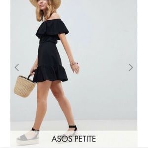 ASOS Petite off shoulder dress 00P